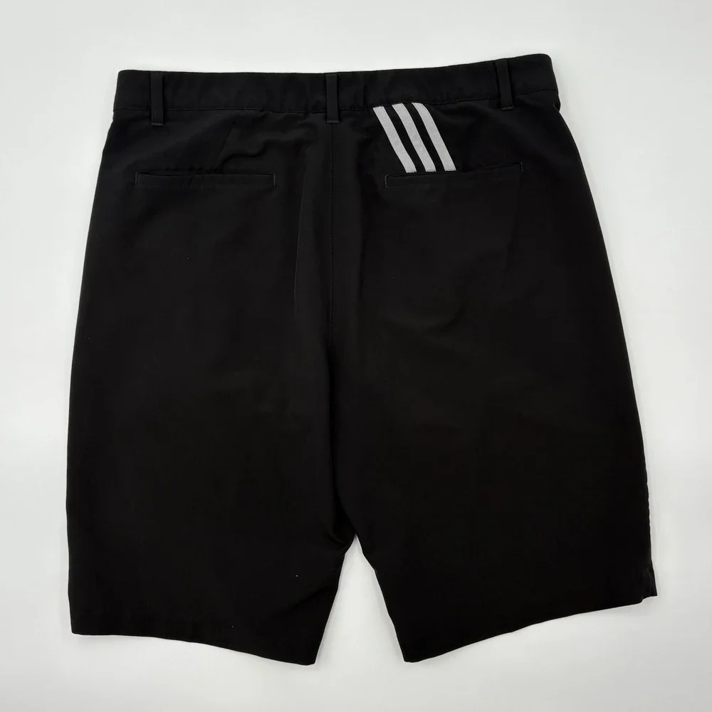 Adidas Ultimate365 3-Stripes Golf Shorts Men 34 Black Stretch Performance